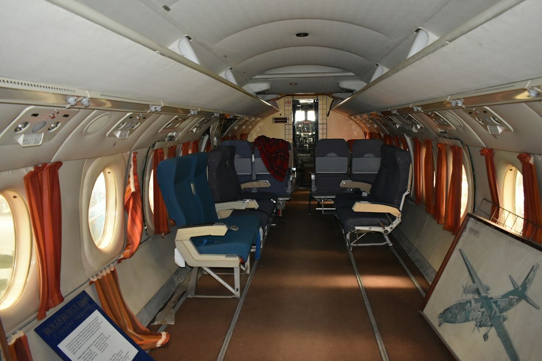 vintage airplane interior