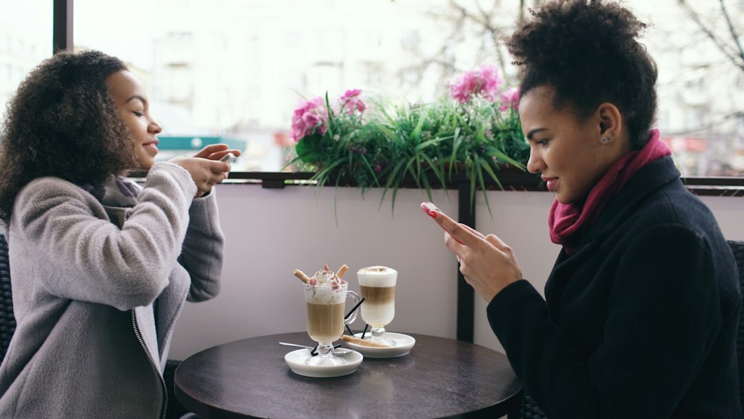 two people arguing in cafe