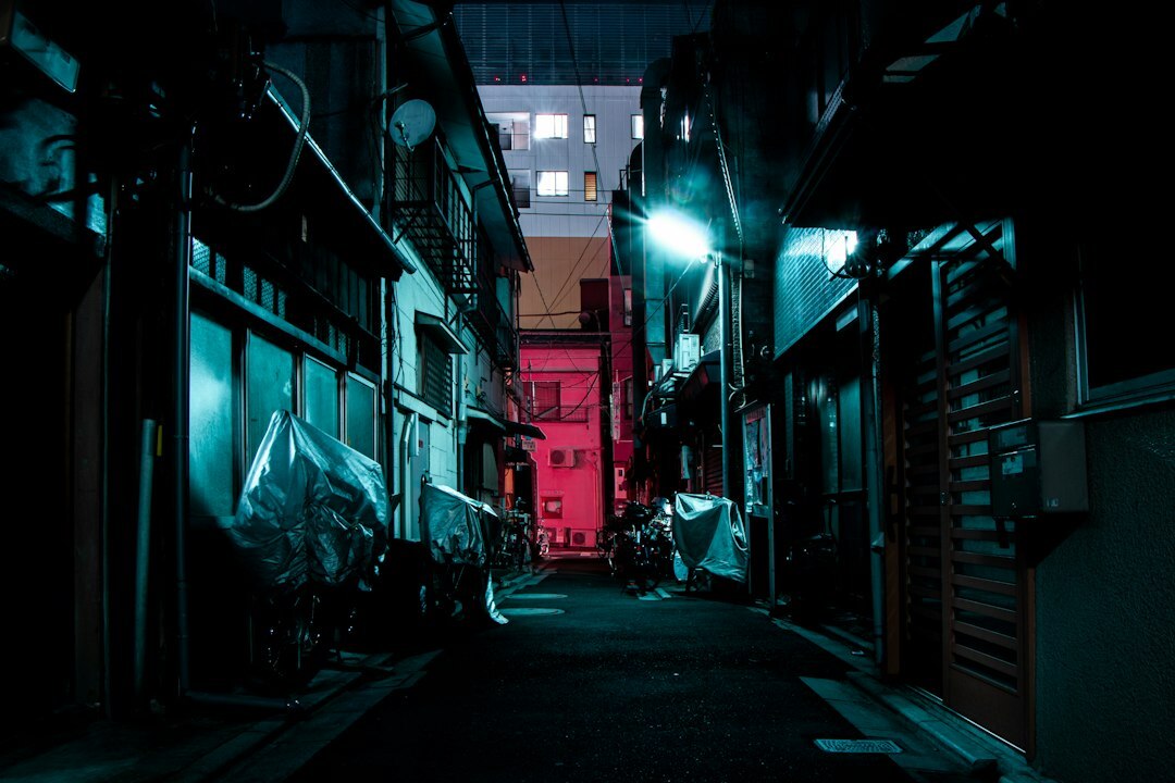 dark alley night